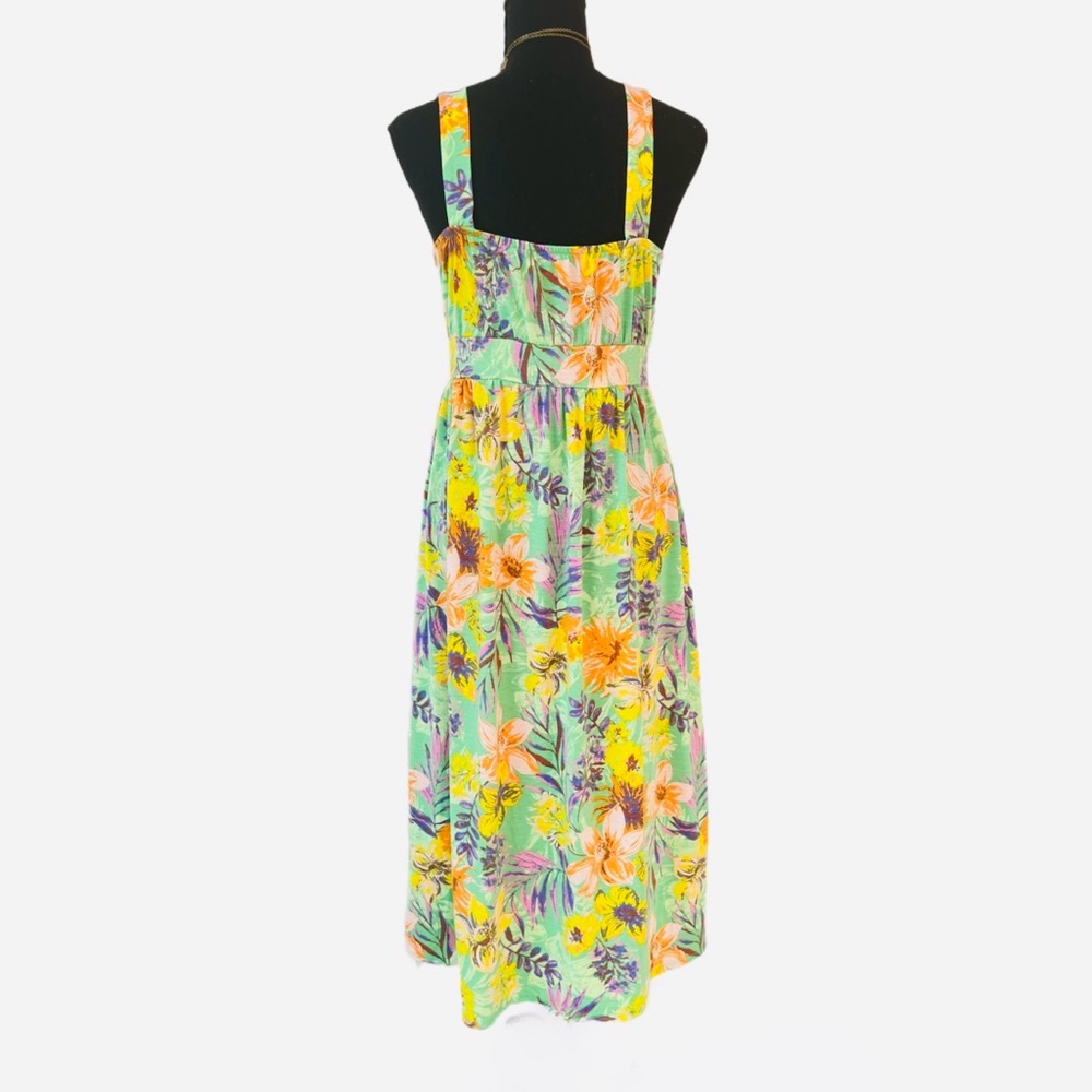#94 DRESS ~ Women’s Comfy Fit Floral/Tropical Print Hi-Low Dress - Picture 5 of 8